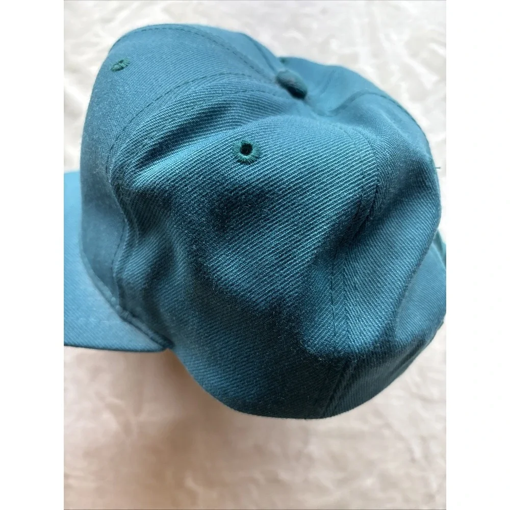 Vintage Ogallala High School Hat Indians SnapBack Turquoise One Size Yupoong